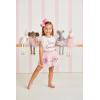 Mud Pie Girls Children’s White Girl Sparkle Tee(White)