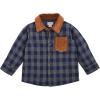 Mud Pie Boys Boys’ Check Shacket(Black/Brown)