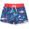 Mud Pie Boys’ Shark Swim Trunks(Blue)