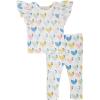 Mud Pie Children’s Chicken Print Baby Set; 3-6M