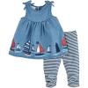 Mud Pie Children’s Sailboat Tunic And Capri; 12-18M