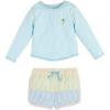 Mud Pie Children’s Seersucker Rashguard Set; 4T-5T