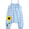 Mud Pie baby-girls Mud Pie Kids Check Longall(Sunflower)