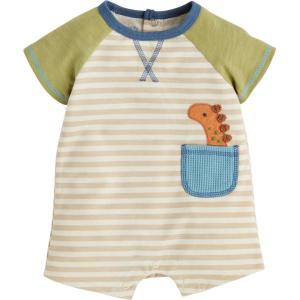 Mud Pie Baby Boys Children’s Dino Applique Shortall(Dino)
