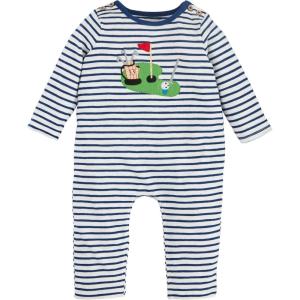 Mud Pie Baby Boys’ Mud Pie Children’s Golf Stripe 1pc(Blue Stripe)