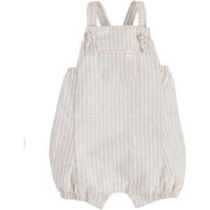 Mud Pie Baby Boys’ Mud Pie Children’s Tan Stripe Romper(Brown)