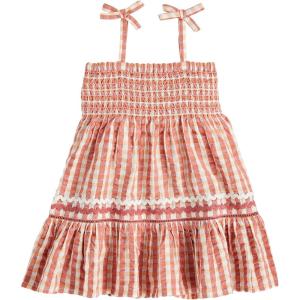 Mud Pie Baby Girls Children’s Smocked Check Dress(Check)