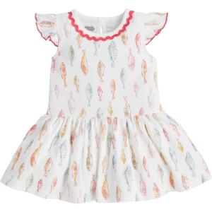 Mud Pie Baby Girls’ Mud Pie Children’s Girl Fish Tshirt Dress(Fish)