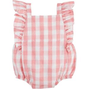Mud Pie Baby Girls’ Mud Pie Children’s Pink Gingham Bubble(Gingham)