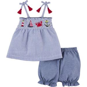 Mud Pie Baby Girls Short Set(Sail)