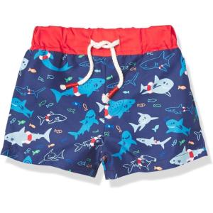 Mud Pie Boys’ Shark Swim Trunks(Blue)