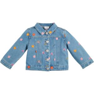 Mud Pie Girls’ Mud Pie Children’s Floral Embroidered Jacket(Rainbow Floral)