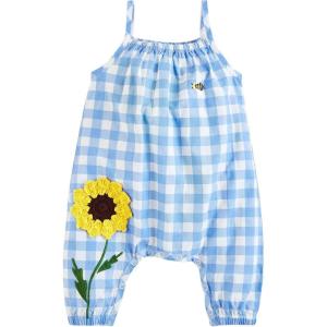 Mud Pie baby-girls Mud Pie Kids Check Longall(Sunflower)
