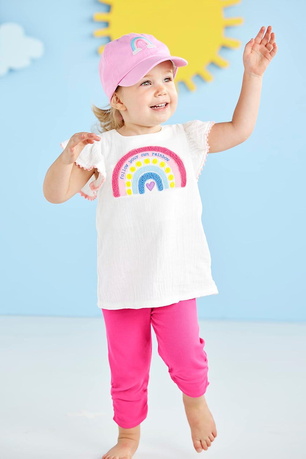 image:imageMud Pie babygirls Mud Pie Toddler Girl Embroidered HatRainbow