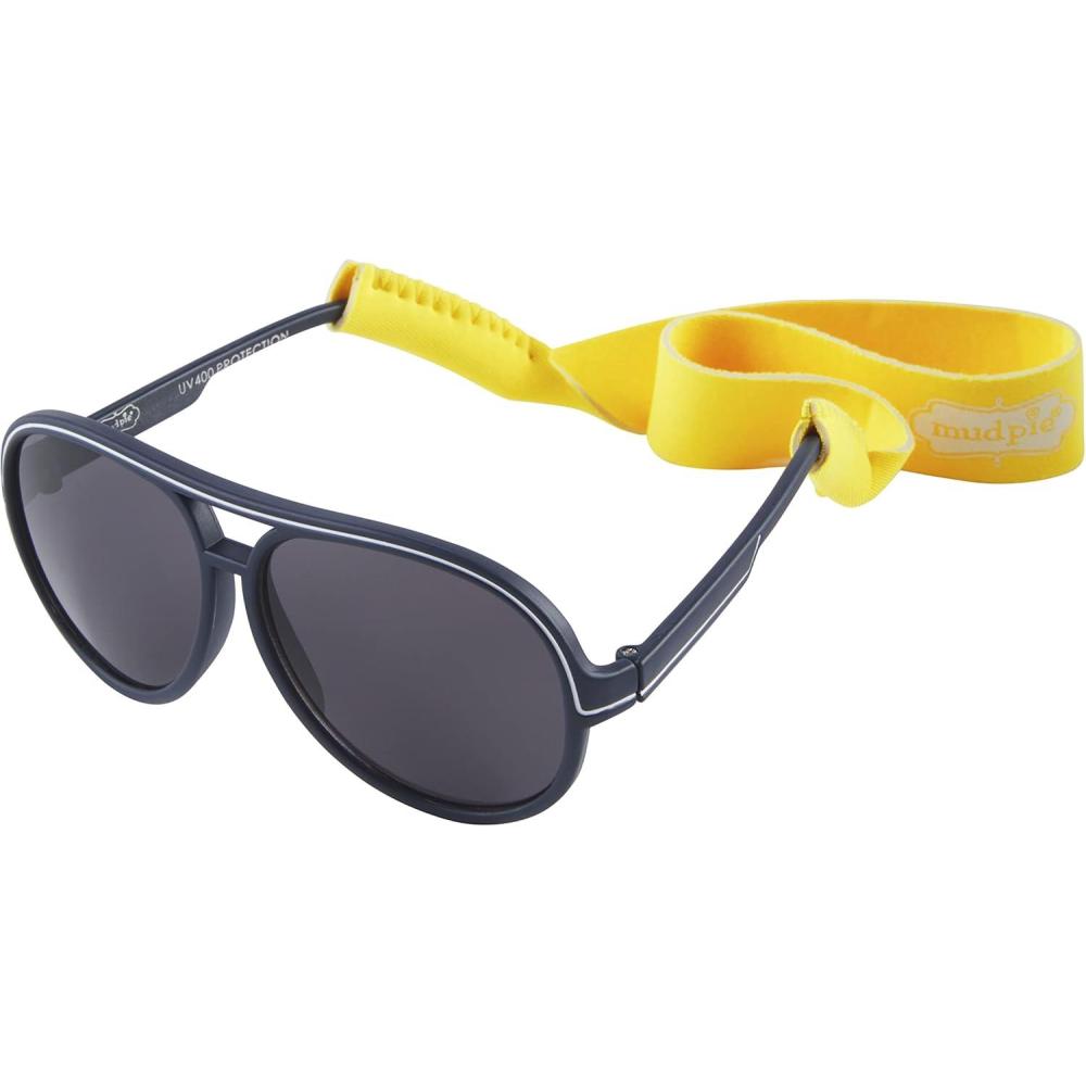 image:imageMud Pie Boys Baby Sunglasses With Strap SetNavy Aviator