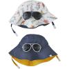 Mud Pie Baby Boys’ Baby Sun Hat and Sunglasses Set(Fishing Lure)