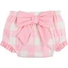 Mud Pie Baby Girls’ Mud Pie Children’s Smocked Bow 2pc(Pink Check)