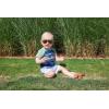 Mud Pie Boys Baby Sunglasses With Strap Set(Tortoise Aviator)