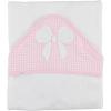 Mud Pie Children’s Solid Pink Bow Hooded Towel