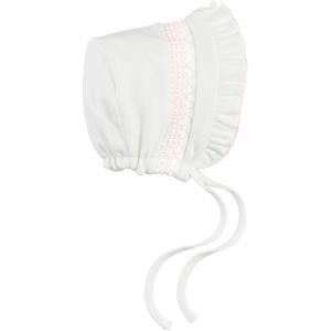 Mud Pie Children’s Pink Smocked Bonnet; NB-3M