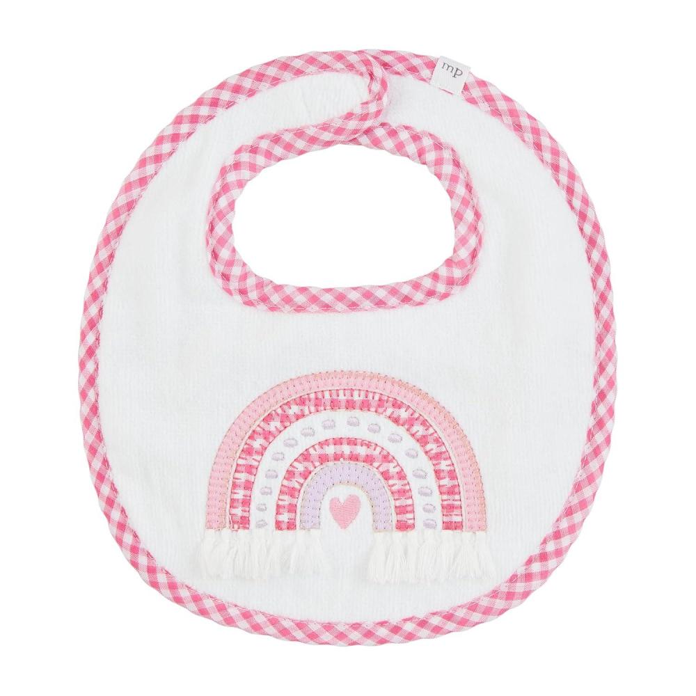 image:imageMud Pie Kids Rainbow Terry Bib 9 12 X 8 12