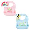 Blue Girl Silicone Bib Rattle