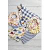 Mud Pie Baby Girls Muslin Bib and Silicone Spoon Set(S’more)