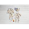 Mud Pie Baby Girls Muslin Bib and Silicone Spoon Set(S’more)