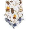 Mud Pie Baby Girls Muslin Bib and Silicone Spoon Set(S’more)