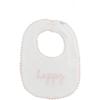 Mud Pie Children’s Happy Chainstitch Bib; One Size Fits Most