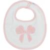 Mud Pie Children’s Pink Boucle Bow Bib; One Size Fits Most