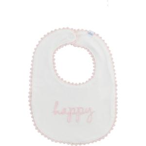 Mud Pie Children’s Happy Chainstitch Bib; One Size Fits Most
