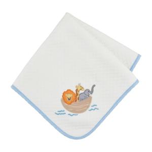 Mud Pie Kids Noahs Ark Quilted Blanket; 34″ X 28″