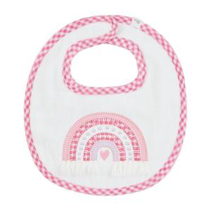 Mud Pie Kids Rainbow Terry Bib; 9 1/2″ X 8 1/2″