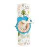 Mud Pie Kids Boy Farm Swaddle and Teether; Swaddle 47″ X 47″ | Teether 3 1/2″ Dia
