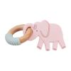 Mud Pie Kids Pink Elephant Ring Teether; 3″ X 3 3/4″