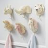 Mud Pie Baby Girl Nursery Decor Mount Hooks Unicorn Wall Hooks (Cream Horn)