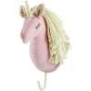 Mud Pie Baby Girl Nursery Decor Mount Hooks Unicorn Wall Hooks (Cream Horn)
