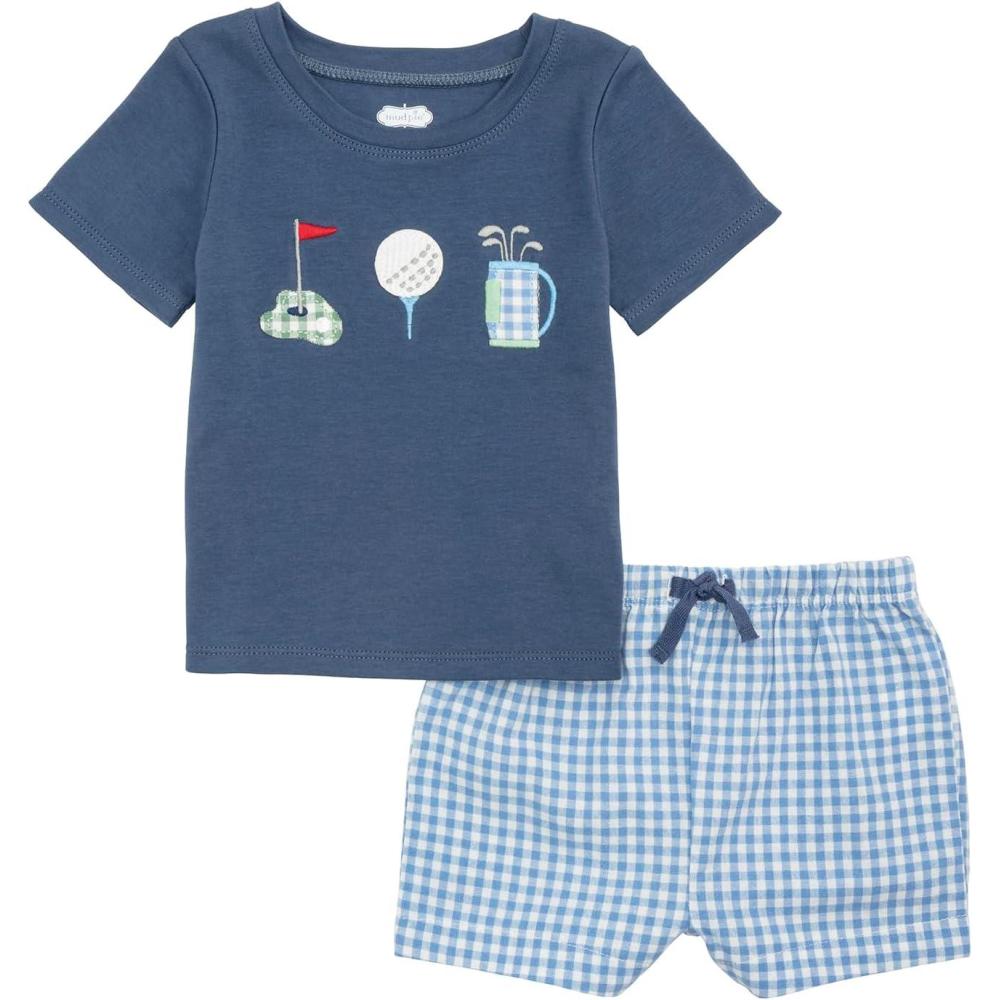 image:imageMud Pie Toddler Boy Golf Short Set