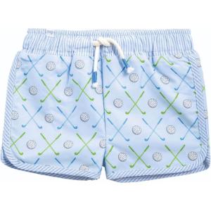 Mud Pie Toddler Boy Golf Swim Trunk(Blue)