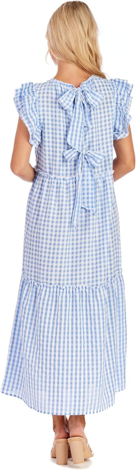 image:imageMud Pie Womens Mud Pie Womens Bardot Maxi DressBlue