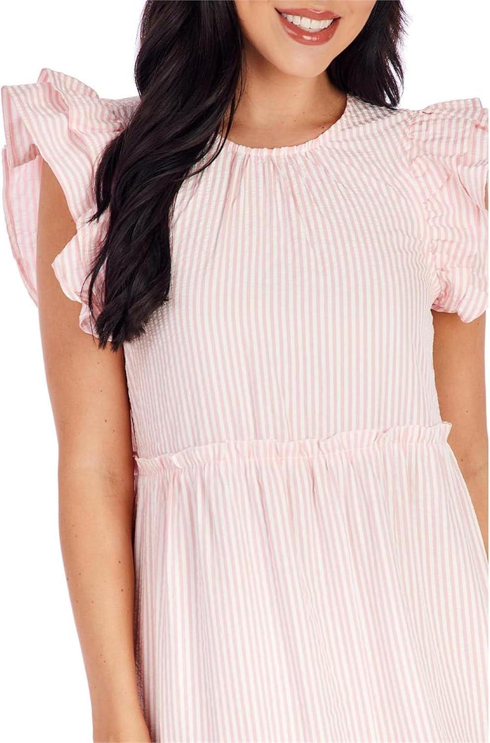 image:imageMud Pie Womens Mud Pie Womens Bardot Maxi DressPink