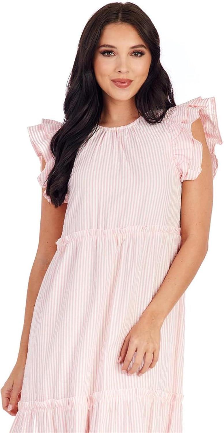 image:imageMud Pie Womens Mud Pie Womens Bardot Maxi DressPink