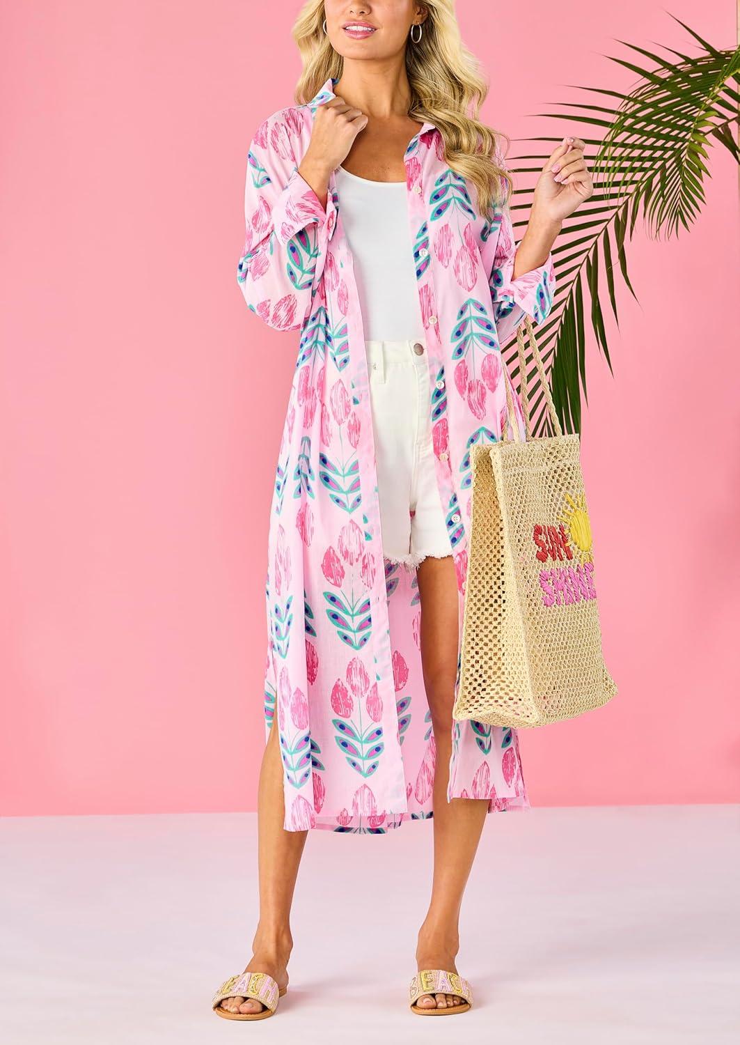 image:imageMud Pie Womens Womens Sherri CaftanPink