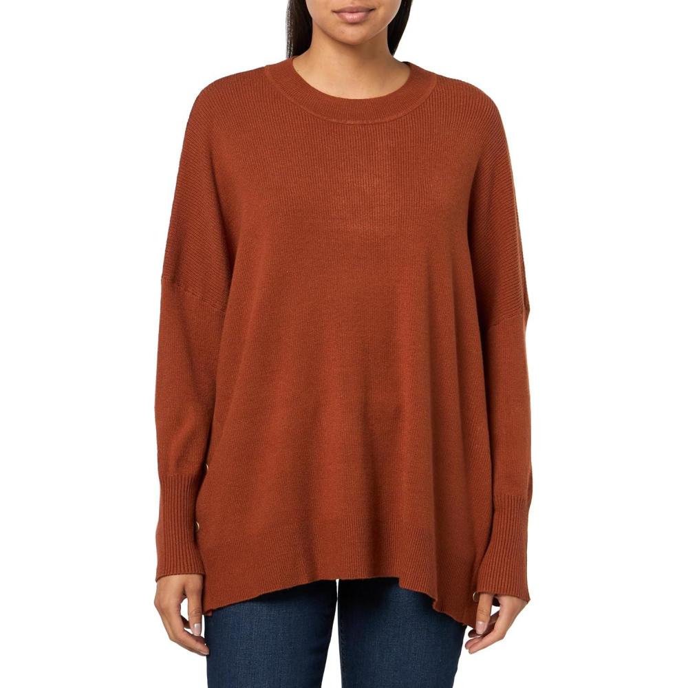 image:imageMud Pie Womens Womens Noralee Button SweaterOrange