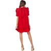 Mud Pie Women’s Mud Pie Women Roosevelt Party Dress(Red)