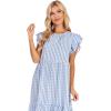Mud Pie Women’s Mud Pie Women’s Bardot Maxi Dress(Blue)