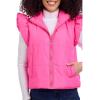 Mud Pie Women’s Mud Pie Women’s Lile Pink Ruffle Quilted Vest(Pink)