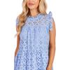 Mud Pie Women’s Mud Pie Women’s Lula Eyelet Dress(Blue)
