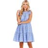 Mud Pie Women’s Mud Pie Women’s Lula Eyelet Dress(Blue)